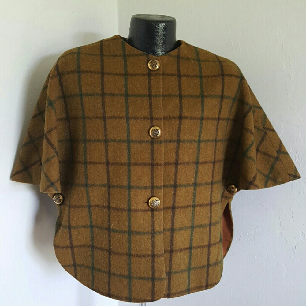 Vintage Country Place King of the Ponchos wool women one size Y2K